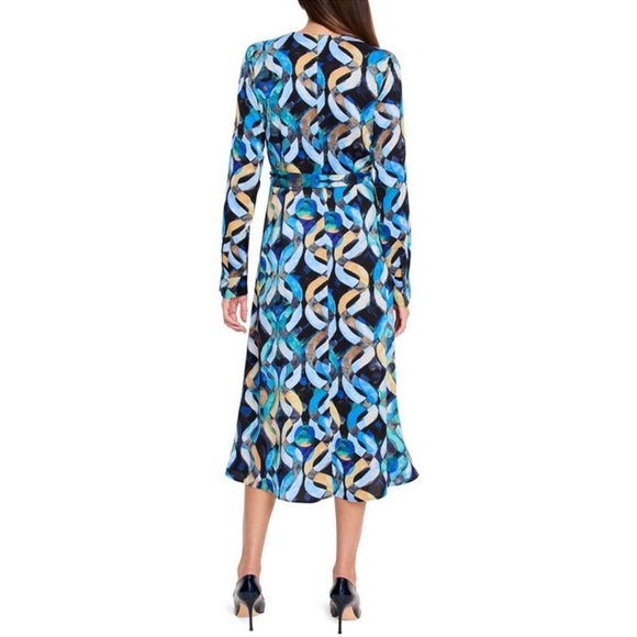 Nic+Zoe Women’s Wave Links Loren Long Sleeve Blue Shirtdress SZ XXL - Picture 2 of 14